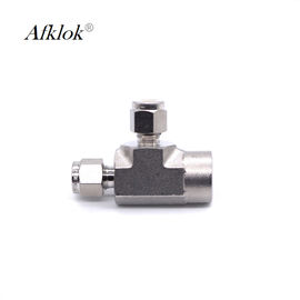 Forged Stainless Steel Tube Fittings For Tee Connecting With NPT Female Thread