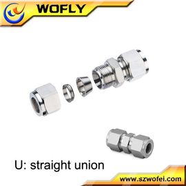 1/4" To 3/8" Stainless Steel Tube Fittings For Oil And Gas Long Lifespan
