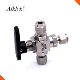Manual Operating Stainless Steel Ball Valve Three Way With Npt Female Thread