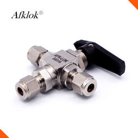 High Pressure Stainless Steel Ball Valve High Temp Resistant 3000PSI 3 Way 1/2"