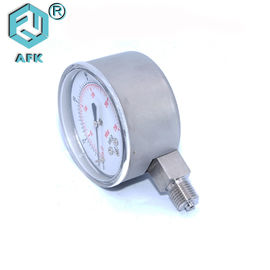 Stainless Steel Gas Pressure Test Gauge Liquid Filled With NPT Connector 150mm