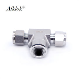 OD Gas Compression Stainless Steel Tube Fittings 12mm 10mm 8mm 6mm Tee Shaped
