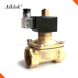 N/O 1 Inch Brass High Temperature Solenoid Valve Polit Type For Water Gas Oil