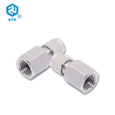 Ferrule OD Stainless Steel Pipe Connector 3000PSI Thread Hexagon Forged