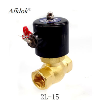 26W Male AFK Brass Steam Solenoid Valve 220VAC High Pressure 1/2 Inch