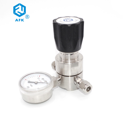 AFK R52 Single Gauge Pressure Regulator 250psi Stainless Steel PTFE