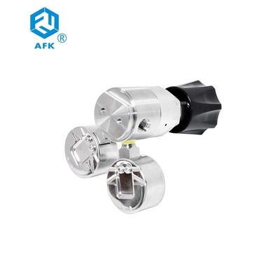 316 Double Gauge Stainless Steel Pressure Regulator Piston Pressure Reducing Regulator