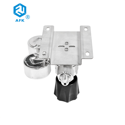 Single diaphragms Stainless Steel Nitrogen Regulator vacuum With Inlet CGA540 Cylinder