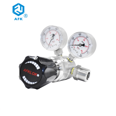 1/4" NPT Stainless Steel Pressure Regulator 0.06 CV High Pressure Oxygen Regulator