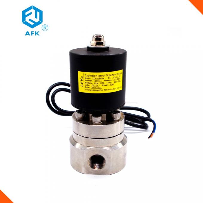 Waterproof SS 200Mpa High Pressure Solenoid Valve 1/2" Pilot Operating 0