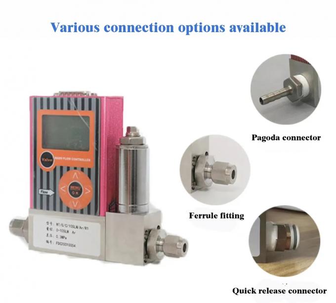 High Precision RS485 RS232 Gas Pressure Test Gauge Gas Mass Flow Meter