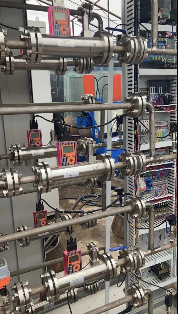 High Precision RS485 RS232 Gas Pressure Test Gauge Gas Mass Flow Meter