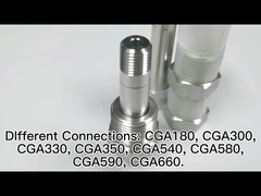 Hexagon DIN477 BS341 CGA Gas Cylinder Adapter 316 Male Thread