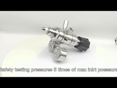 Adjustable Dual Stage High Pressure Nitrogen Co2 Air Regulator with Gauge Ball Valve Relief Valve